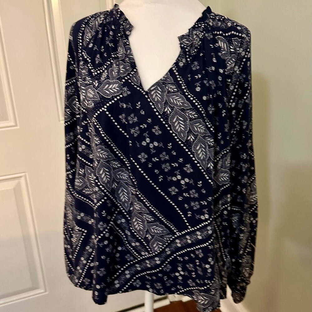 Gap Navy Bandana Top.